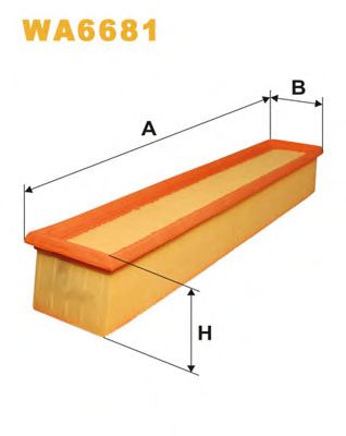 WIX FILTERS wa6681 -  Воздушный фильтр
